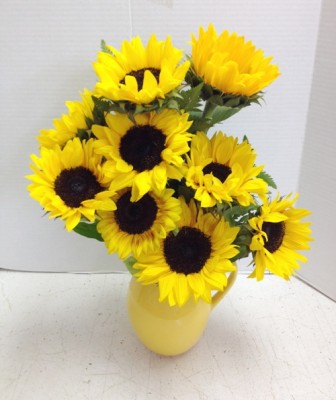 <img src="image.gif" alt="9 sunflowers" />