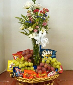 Candy and fruit Gift Basket