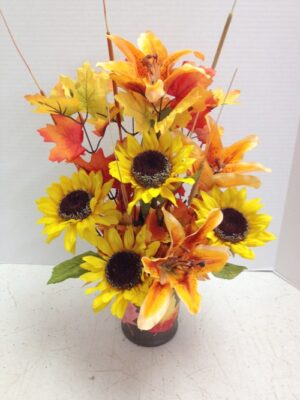 fall sunflower arrangement