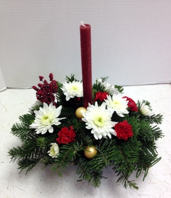 <img src="image.gif" alt="This is a small Christmas Centerpiece" />