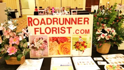 Roadrunner Florist table at expo