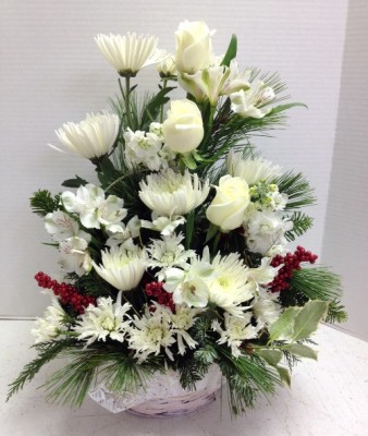 Pure White Christmas Flowers