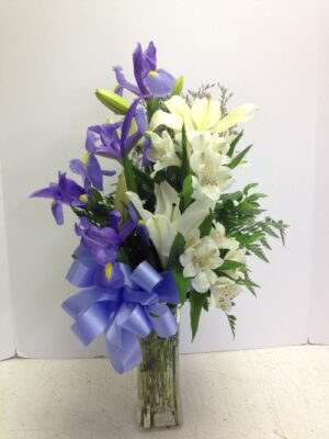 Spring Iris and Lilies