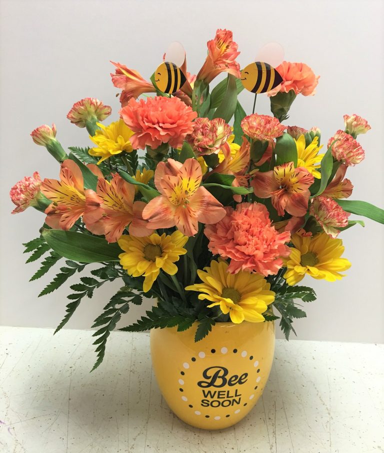 Bee Well Buzz 3559.99, Get Well Happy Flowers