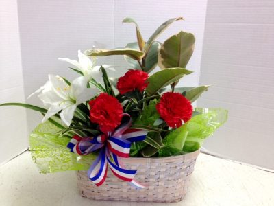 RWB Silk flowers