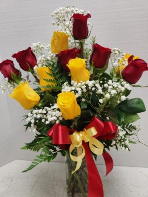 Red and Yellow Roses