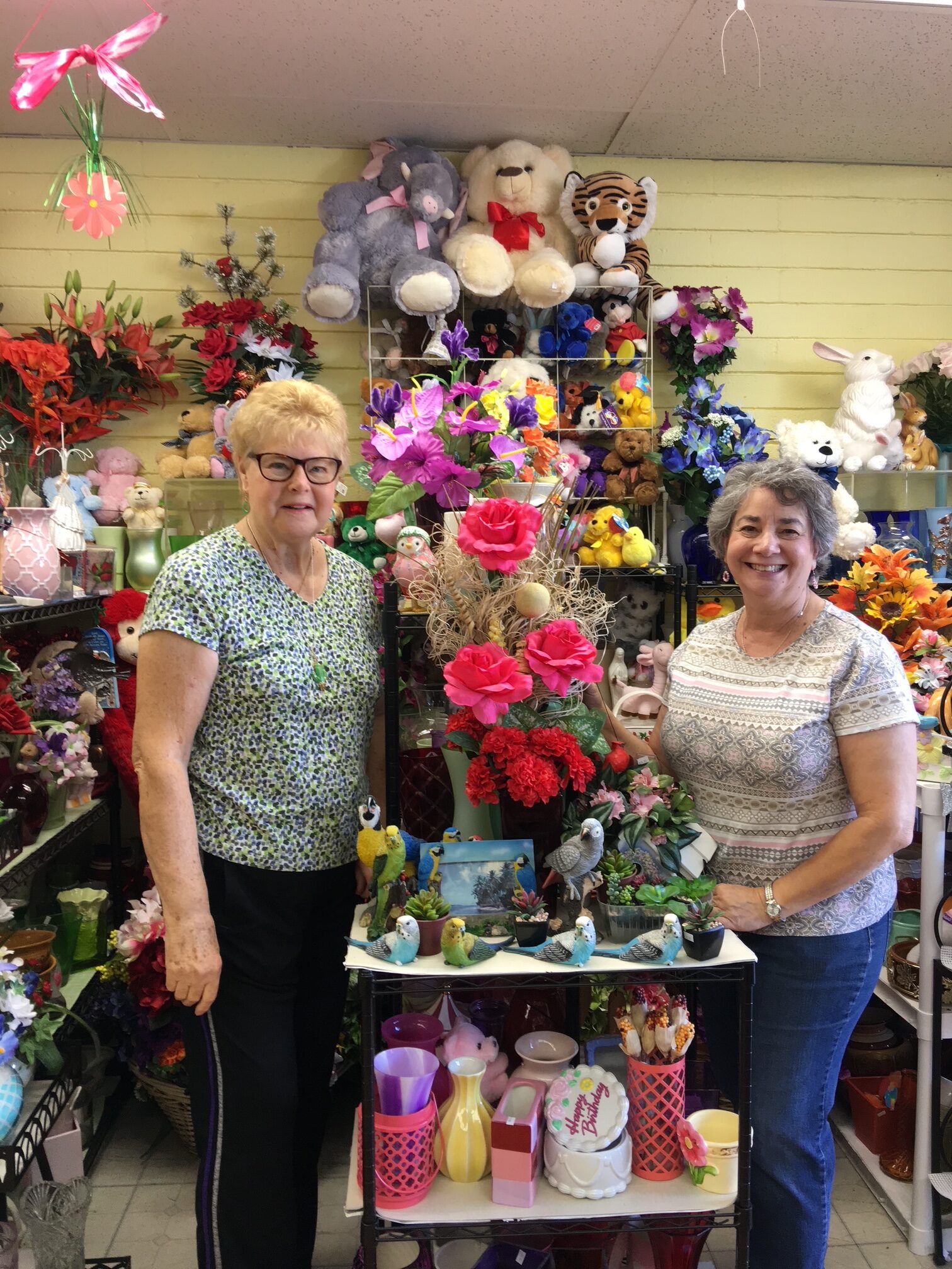 Pamela and Tina at Roadrunner Florist
